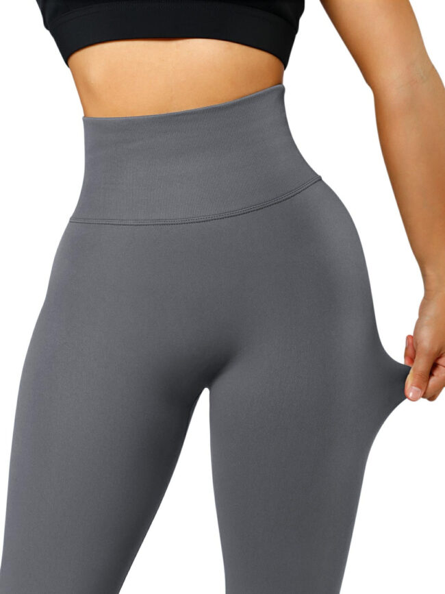 Seamless Scrunch Grey Leggings - Image 5
