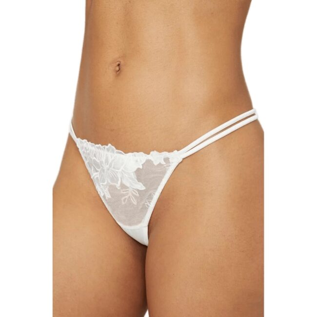 Gorgeous Womens/Ladies Lily Embroidered Bridal Thong