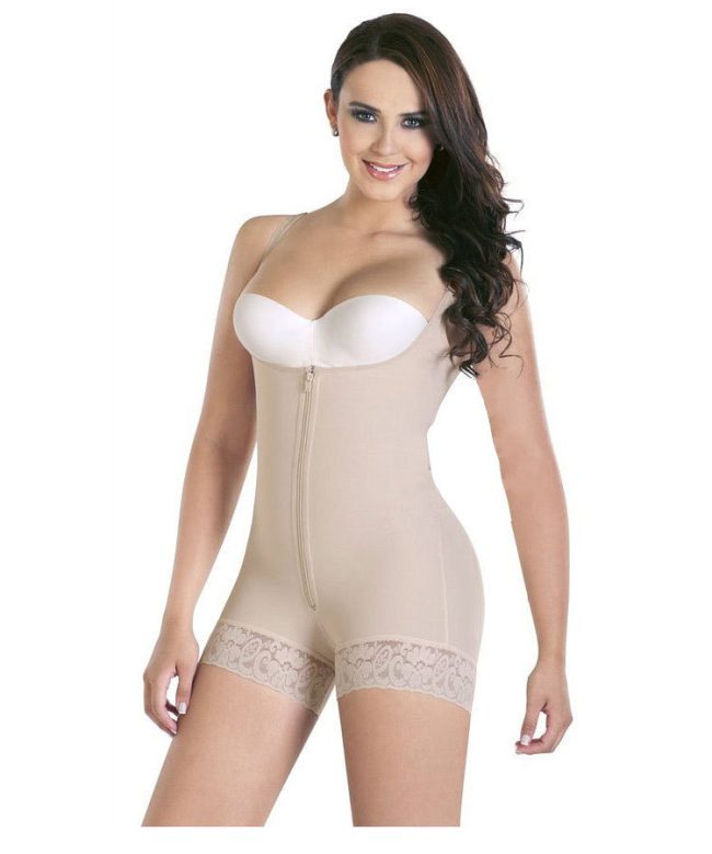 Love of Body - Shapewear Bodysuit for Women Tummy Control Open Bust Mid-Thigh Bodysuit