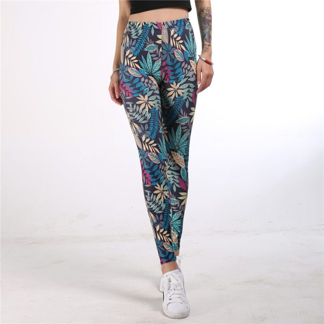 Love of Body - Women High Waisted Velocity Perform Yoga Abstract Doodle Sport Leggings  - Image 10