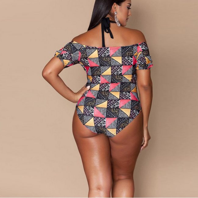 Geometric bikini ladies plus size - Image 3