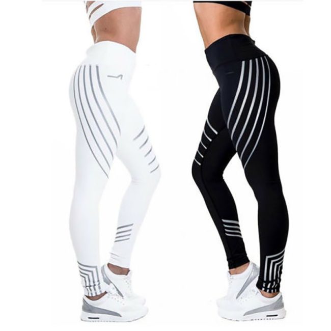 Love of Body - Reflective Flash Women Fitness Leggings,  Workout Leggings Pants, Night Glowing Leggings