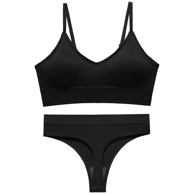 Love of Body - Women's Two Piece Lingerie , High Waisted Bras Panty Thongs Sets - Image 2