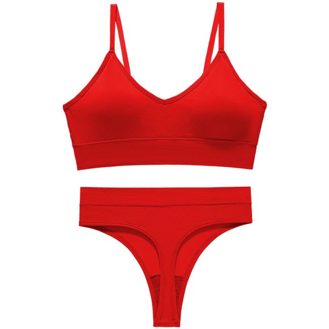 Love of Body - Women's Two Piece Lingerie , High Waisted Bras Panty Thongs Sets - Image 16