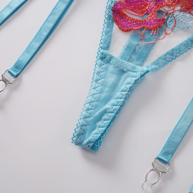Love of Body - Intricate Embroidery Shaping Lingerie Split Set - Image 7