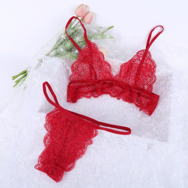 Love of Body-Women's Fashion Lace Split Suit Strapless Non-Sponge Sexy Lingerie - Image 2