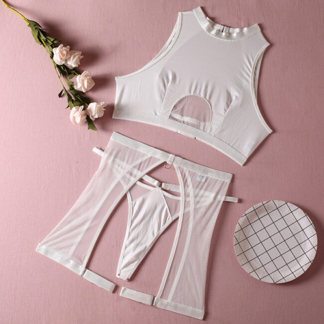 Love of Body - Women's Fashionable Non-steel Ring Underwear Bra Set - Image 4